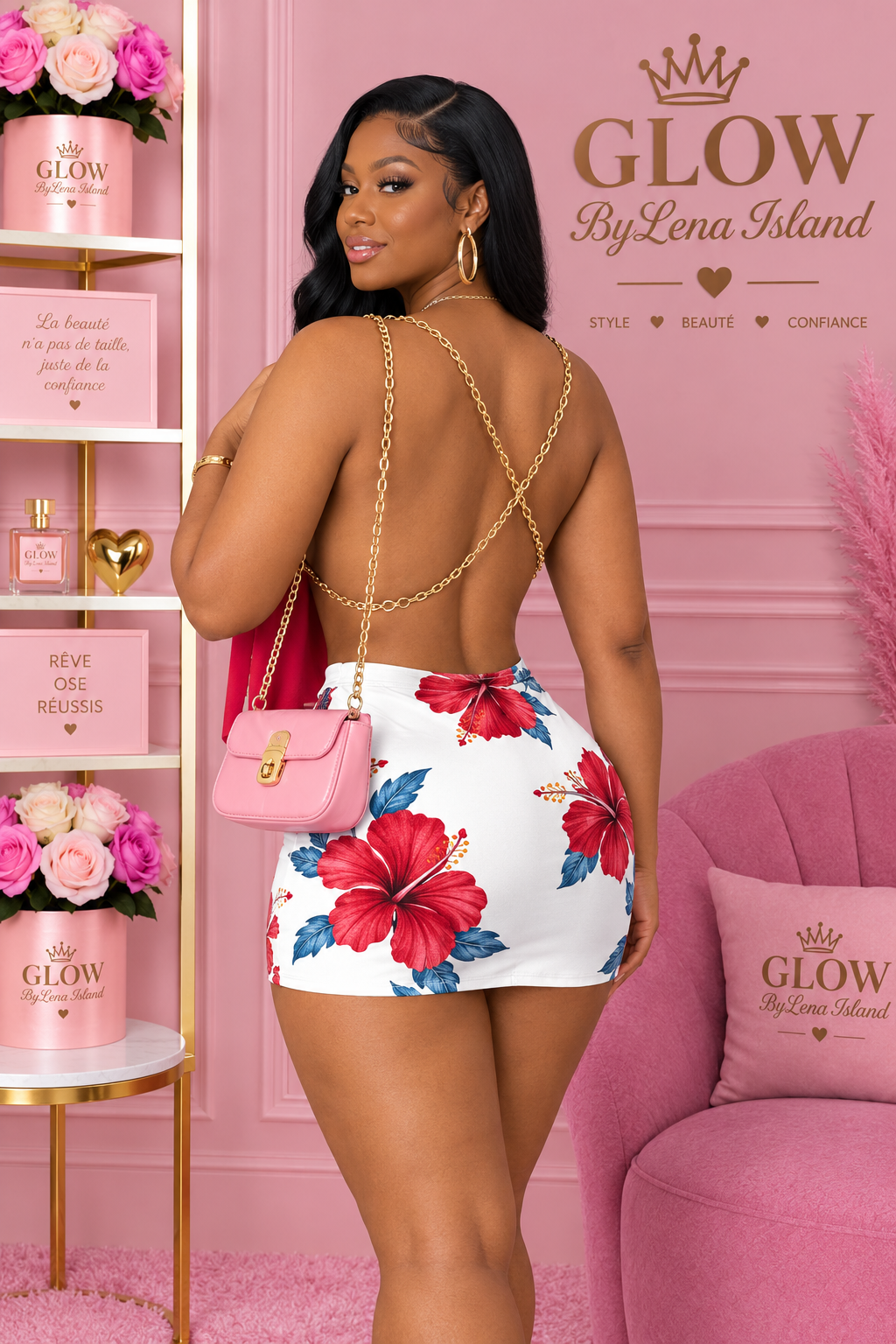 Ensemble Asymétrique 🌸 – Élégance & Glamour