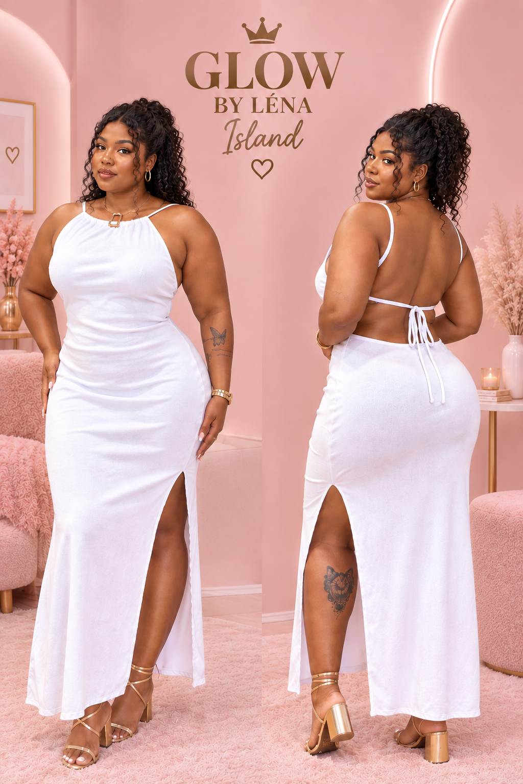 ✨ ROBE LONGUE DOS NU ❤️🤍 | Élégance & Séduction 🌸