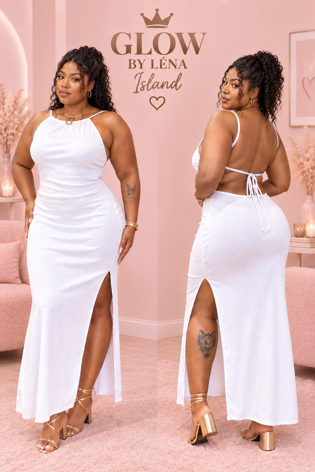 ✨ ROBE LONGUE DOS NU ❤️🤍 | Élégance & Séduction 🌸