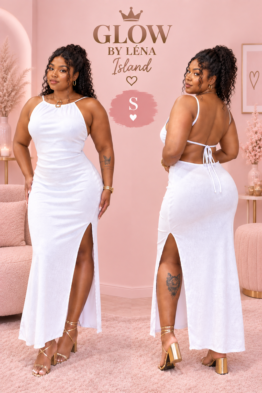 ✨ ROBE LONGUE DOS NU ❤️🤍 | Élégance & Séduction 🌸