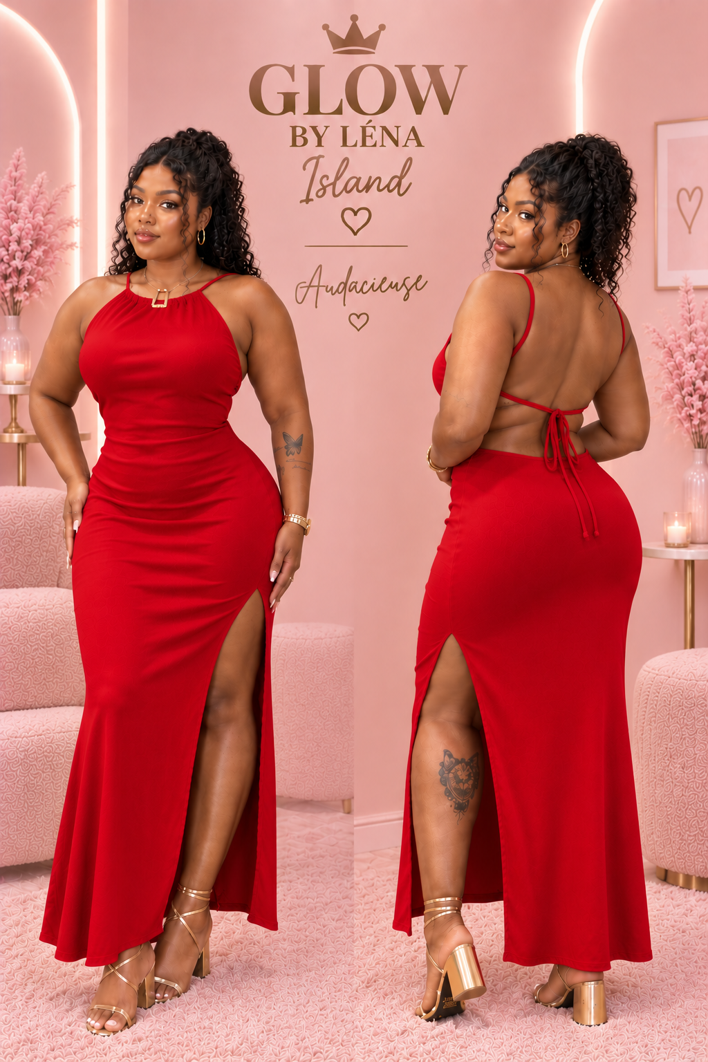 ✨ ROBE LONGUE DOS NU ❤️🤍 | Élégance & Séduction 🌸