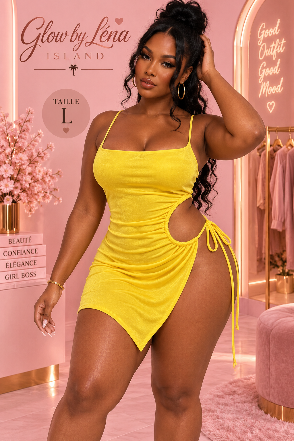 🌸 Robe💛 Mini Summer Beach – Élégance & Légèreté ☀️