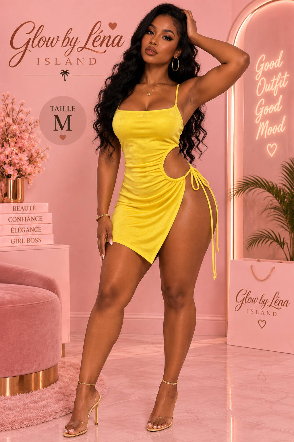 🌸 Robe💛 Mini Summer Beach – Élégance & Légèreté ☀️
