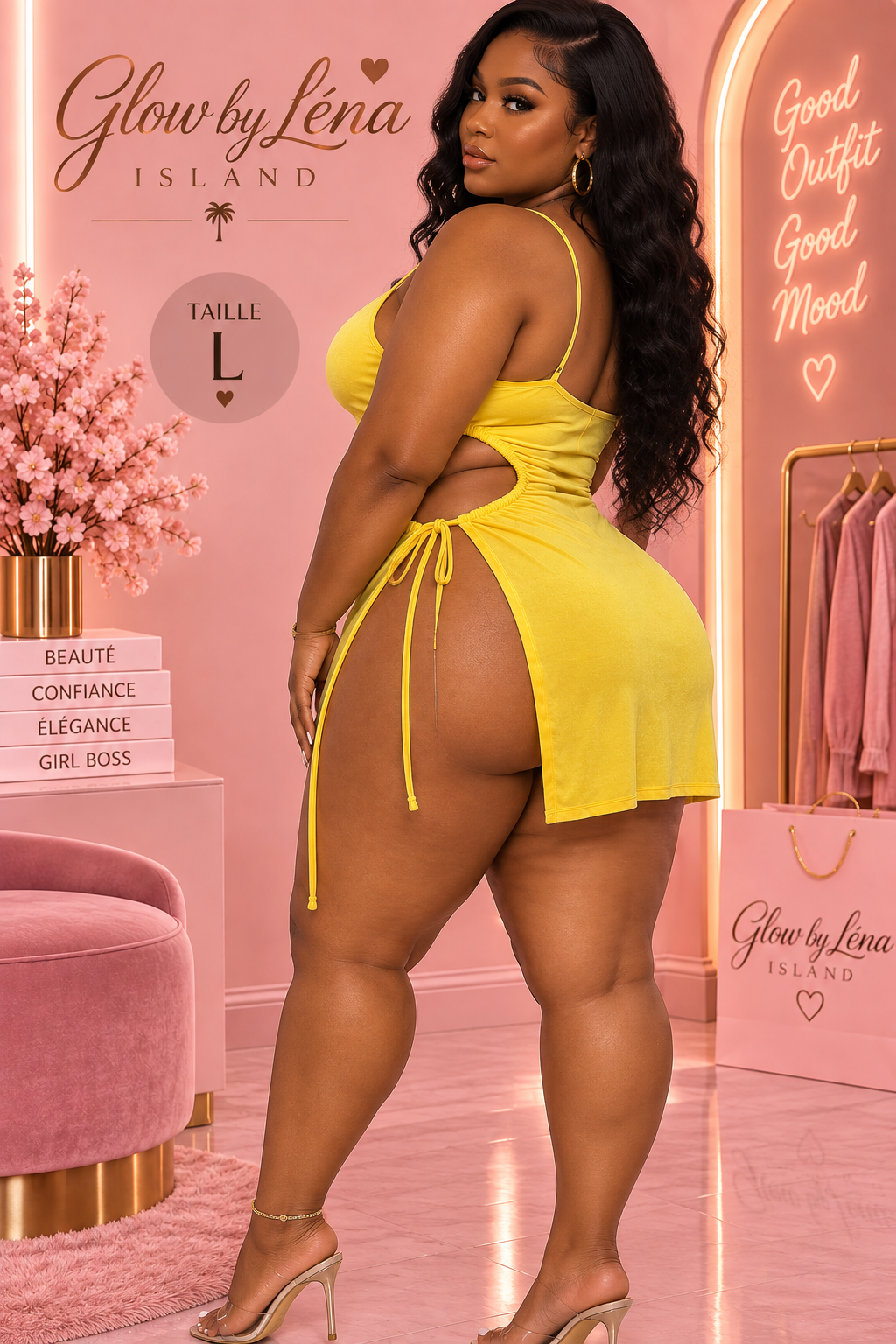 🌸 Robe💛 Mini Summer Beach – Élégance & Légèreté ☀️