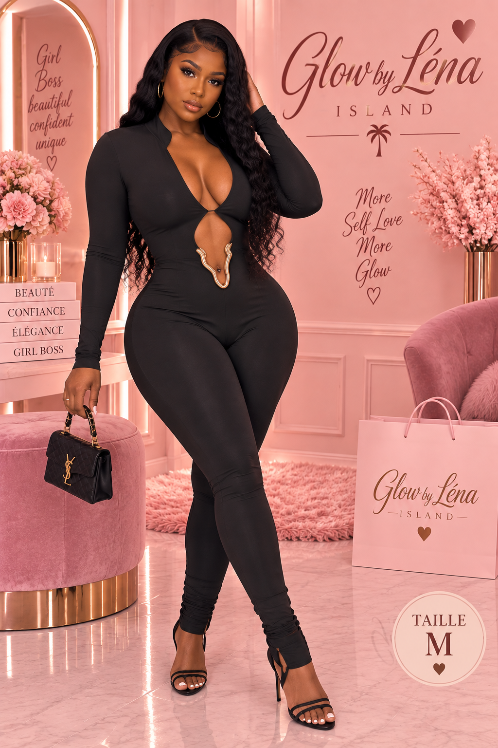 🖤 Combinaison Skinny à Découpes – Chic & Audacieuse ✨
