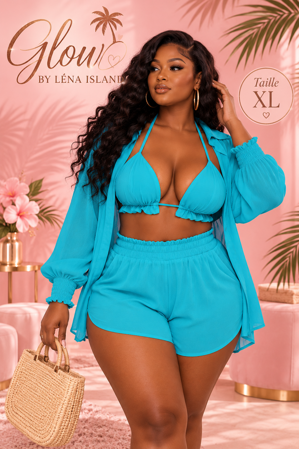 🌸 Ensemble 3 Pièces « Summer Glow » ✨