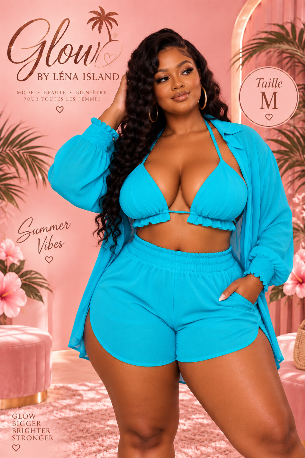 🌸 Ensemble 3 Pièces « Summer Glow » ✨
