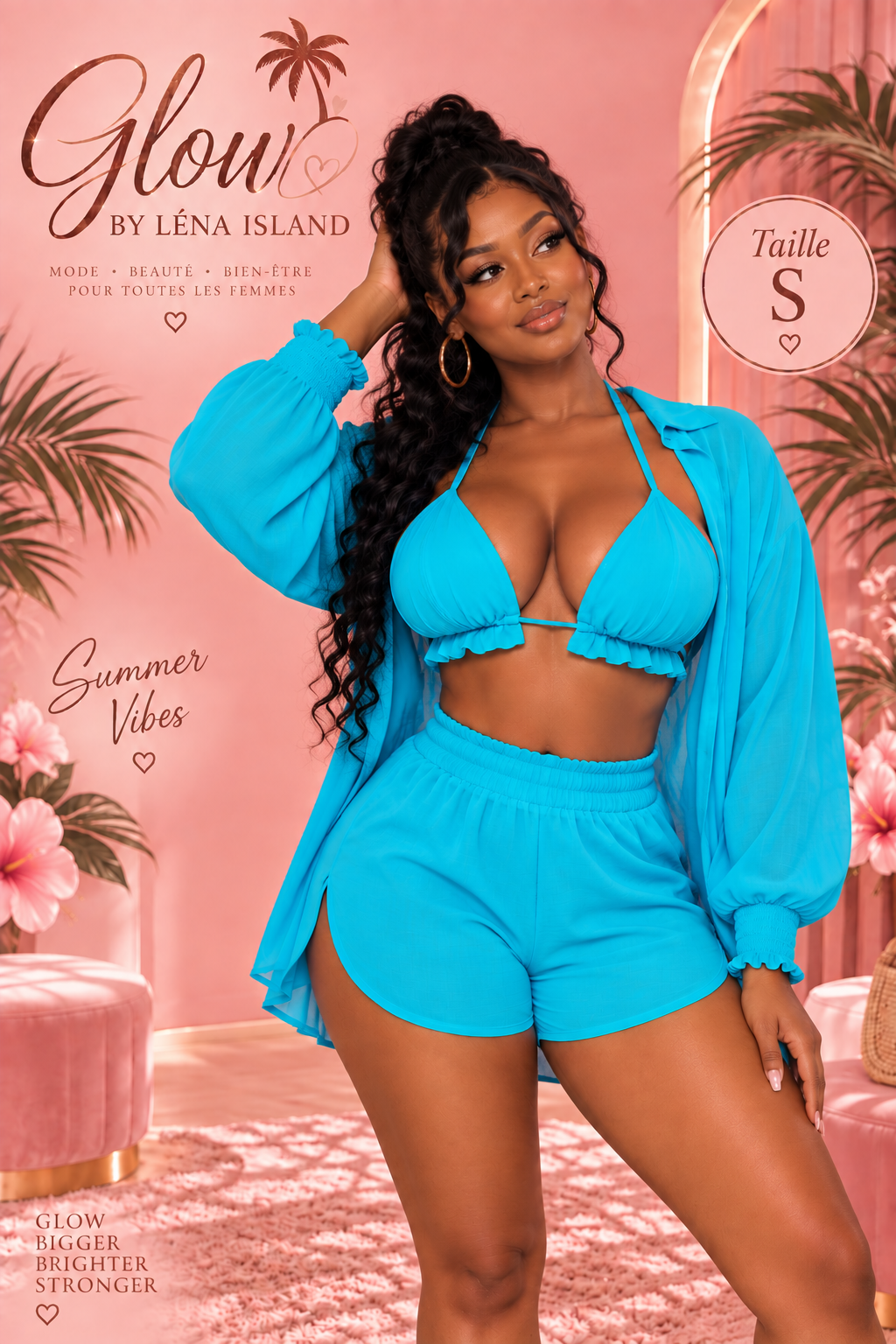 🌸 Ensemble 3 Pièces « Summer Glow » ✨