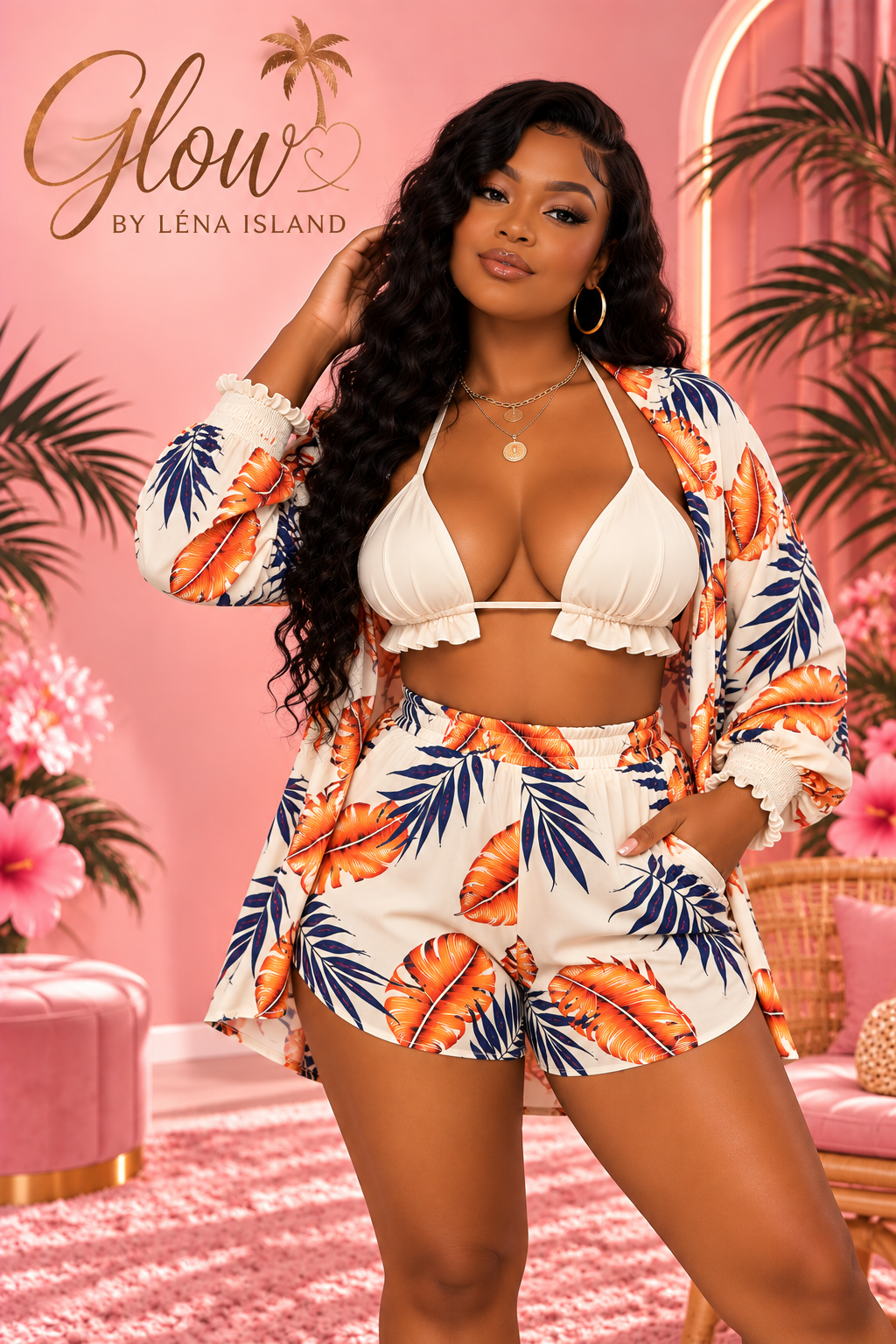 🌸 Ensemble 3 Pièces « Summer Glow » ✨