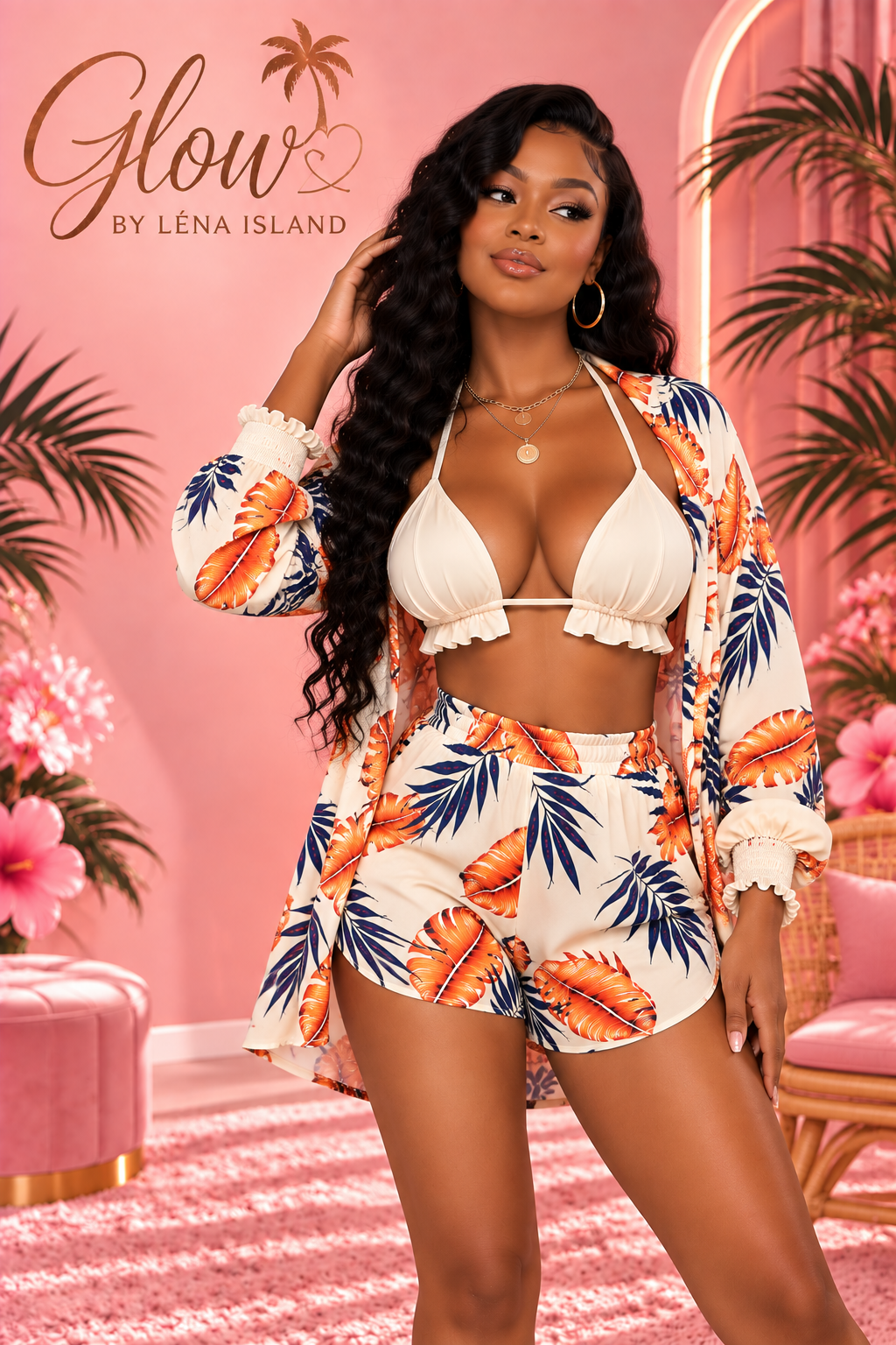 🌸 Ensemble 3 Pièces « Summer Glow » ✨
