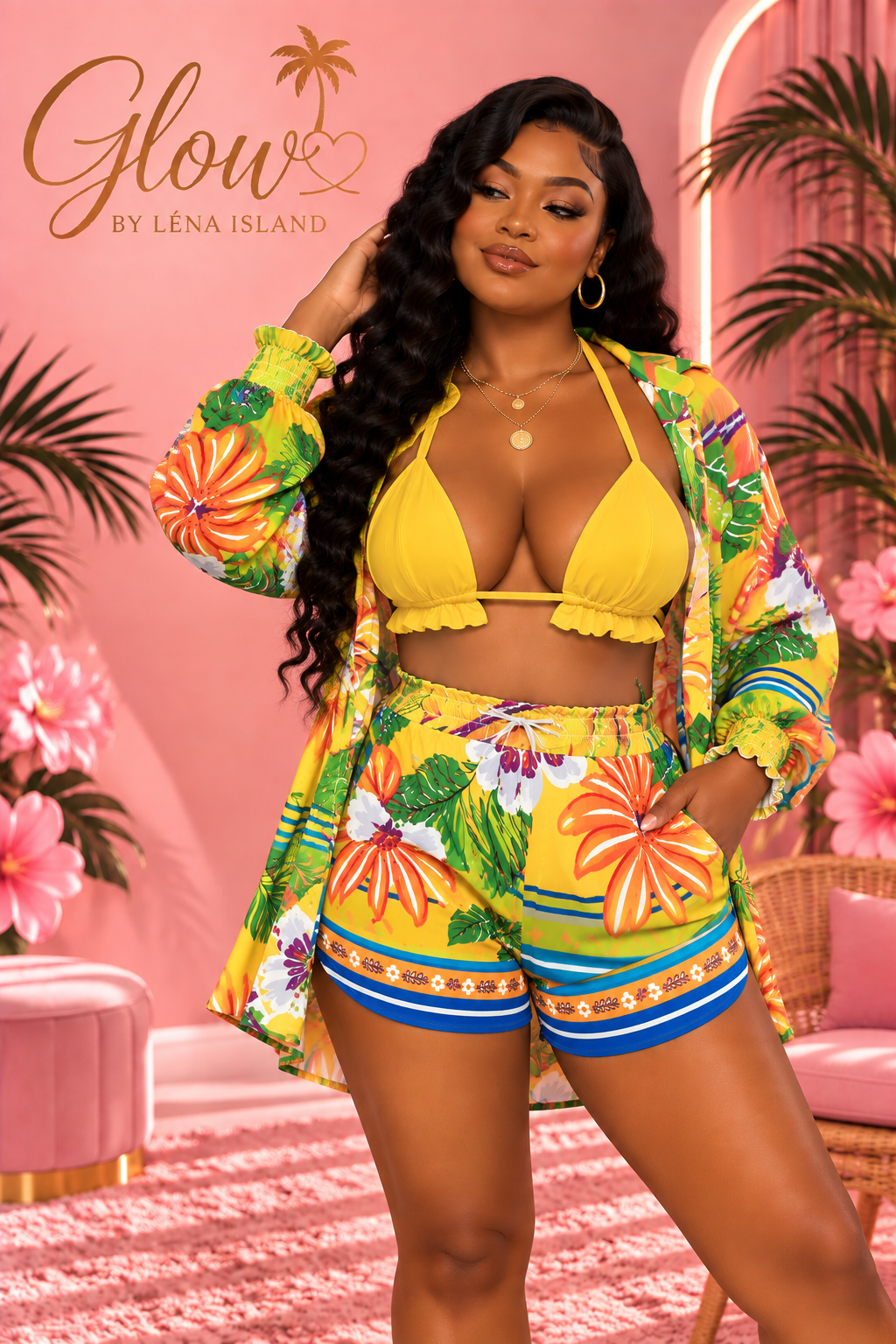 🌸 Ensemble 3 Pièces « Summer Glow » ✨