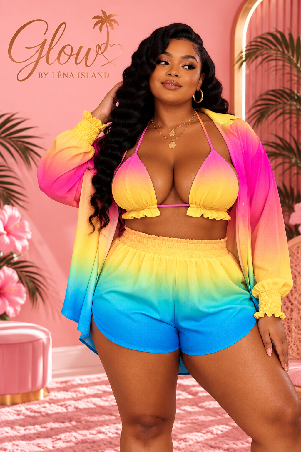 🌸 Ensemble 3 Pièces « Summer Glow » ✨