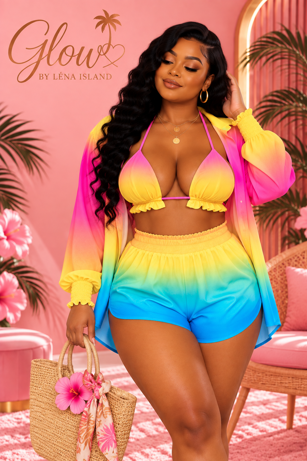 🌸 Ensemble 3 Pièces « Summer Glow » ✨