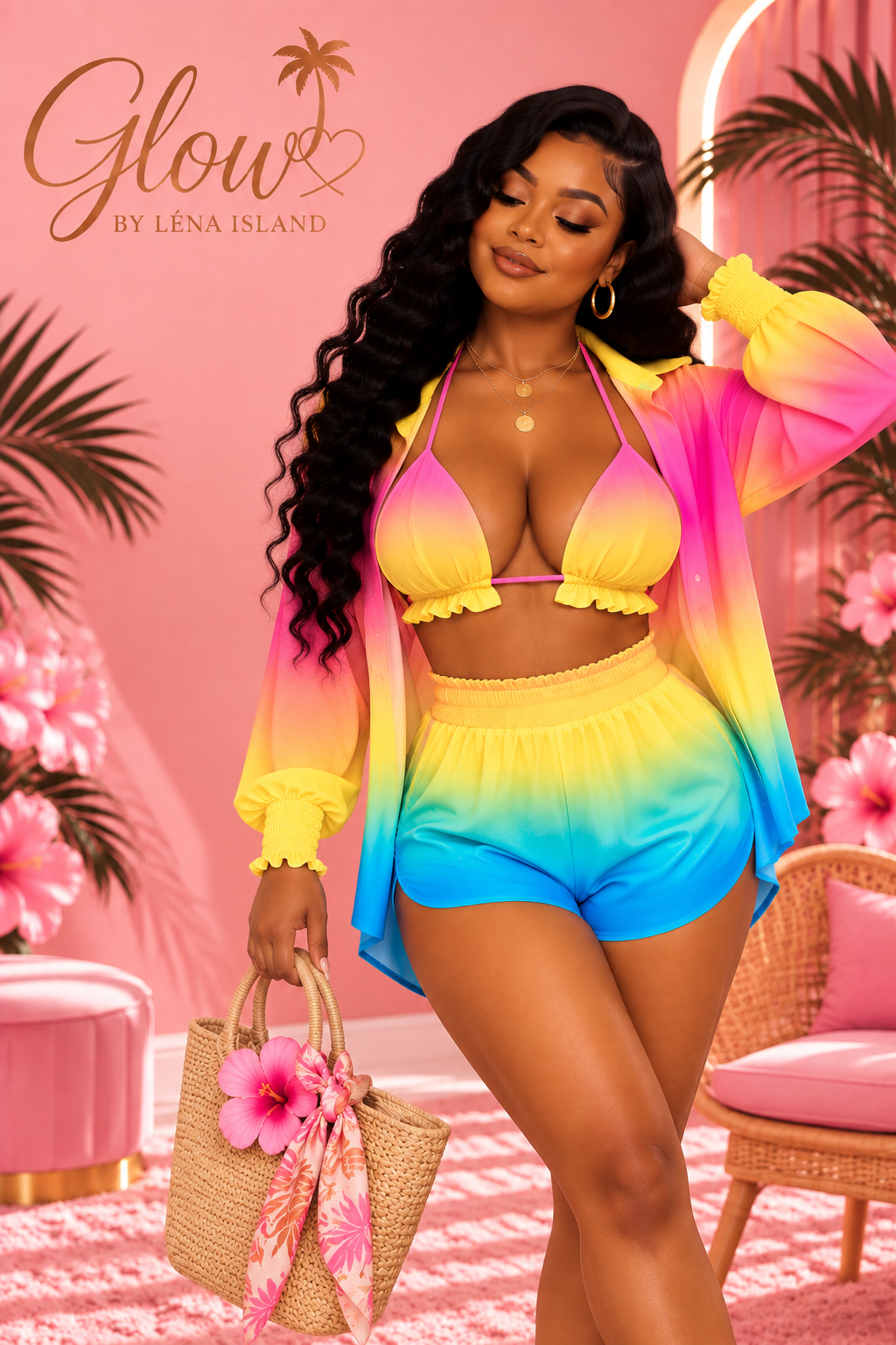 🌸 Ensemble 3 Pièces « Summer Glow » ✨