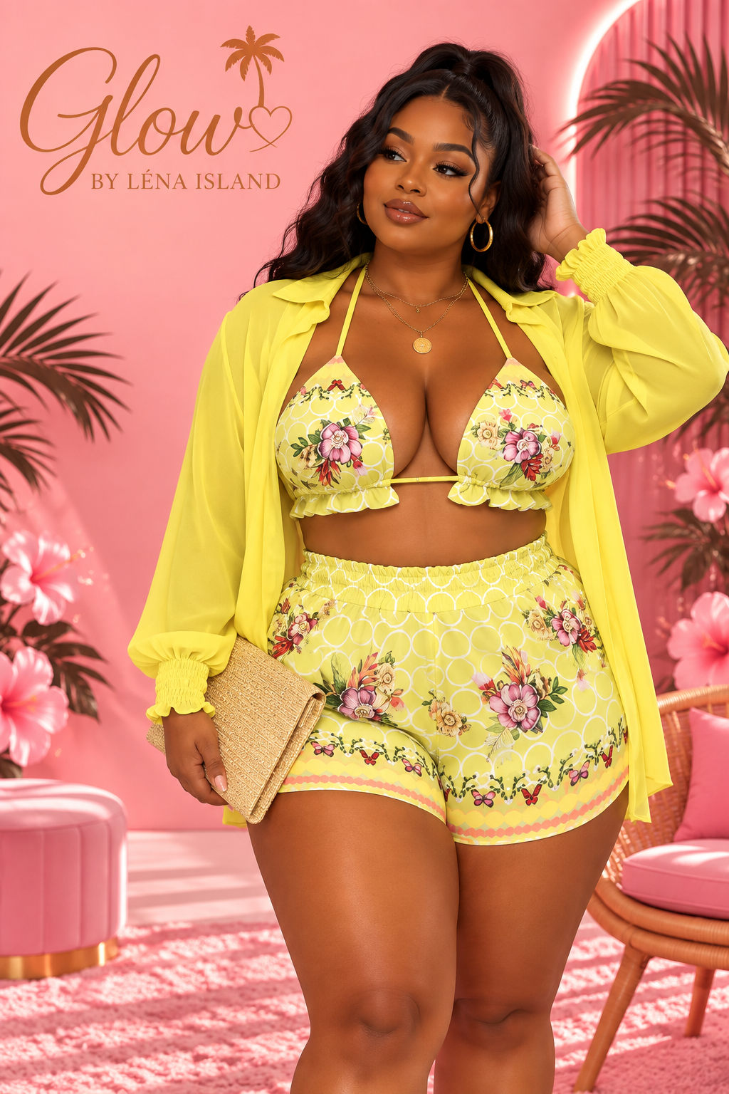 🌸 Ensemble 3 Pièces « Summer Glow » ✨