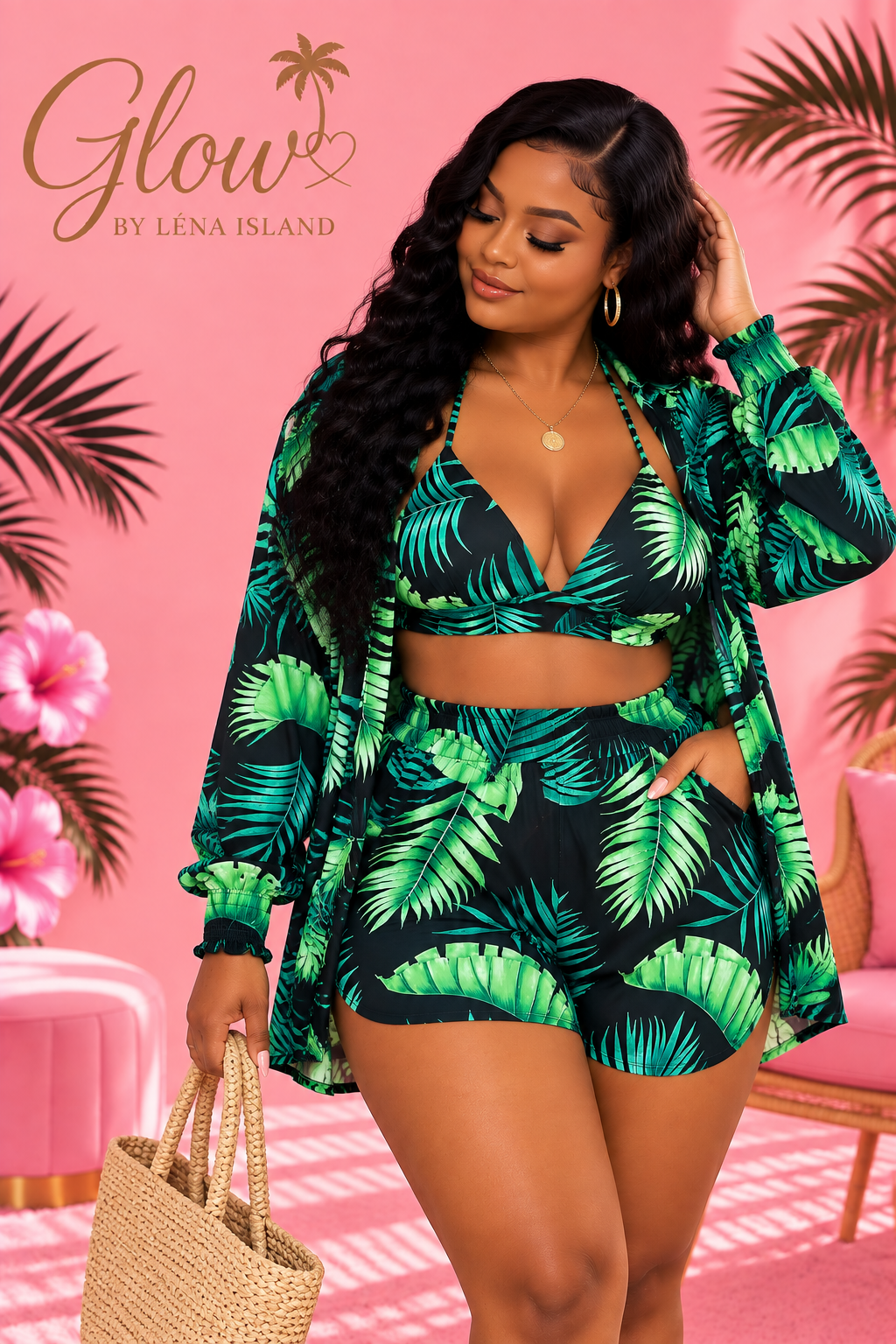 🌸 Ensemble 3 Pièces « Summer Glow » ✨