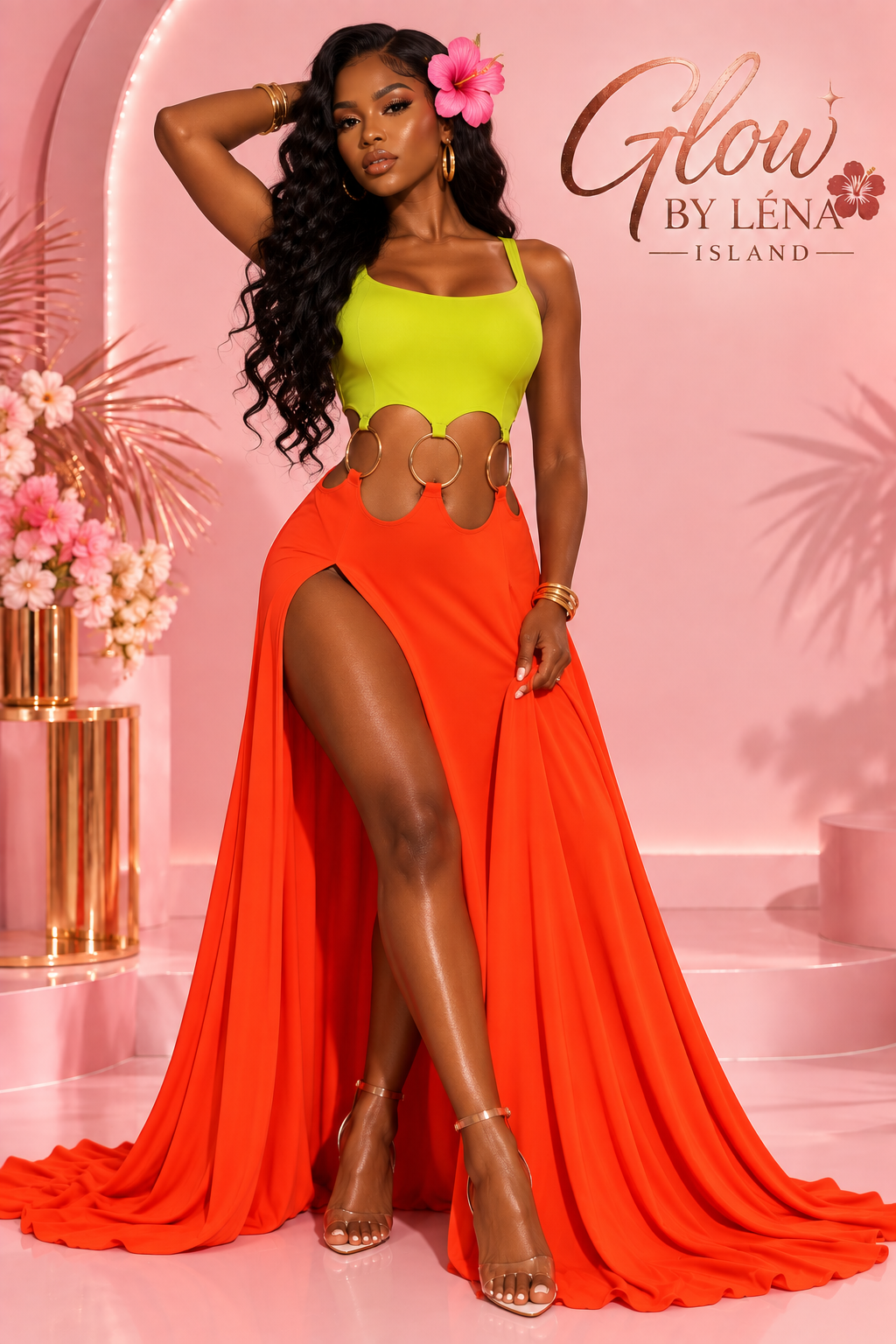 ✨ Robe Longue O-Rings Glamour ✨