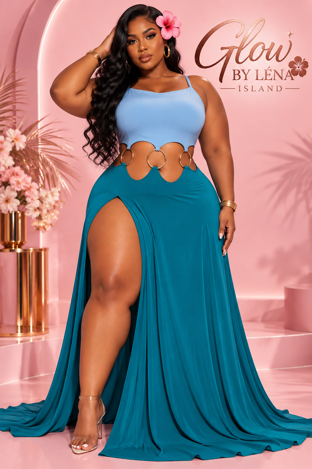 ✨ Robe Longue O-Rings Glamour ✨