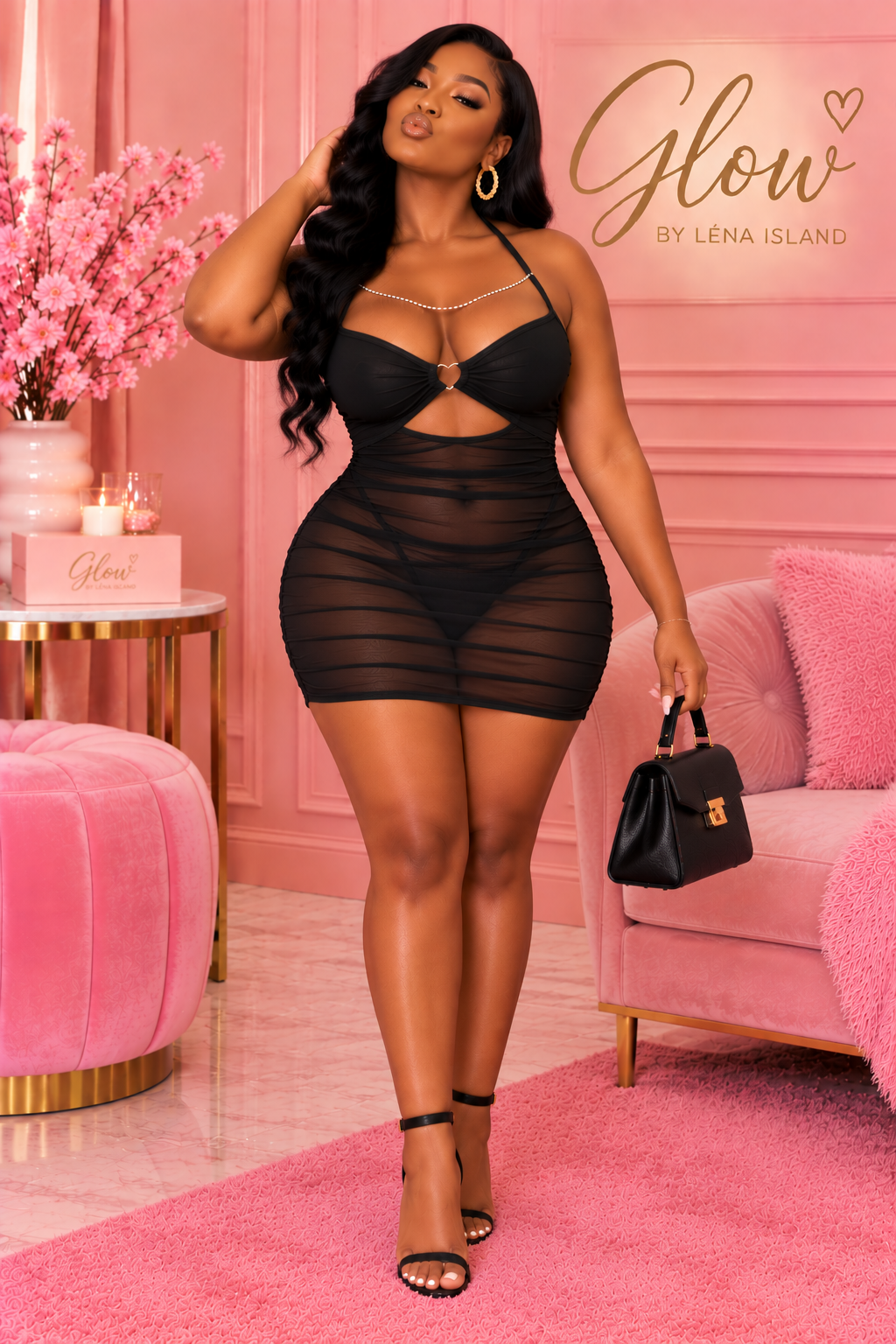 🌸 Nuisette Satinée Papillon – Élégance & Confort