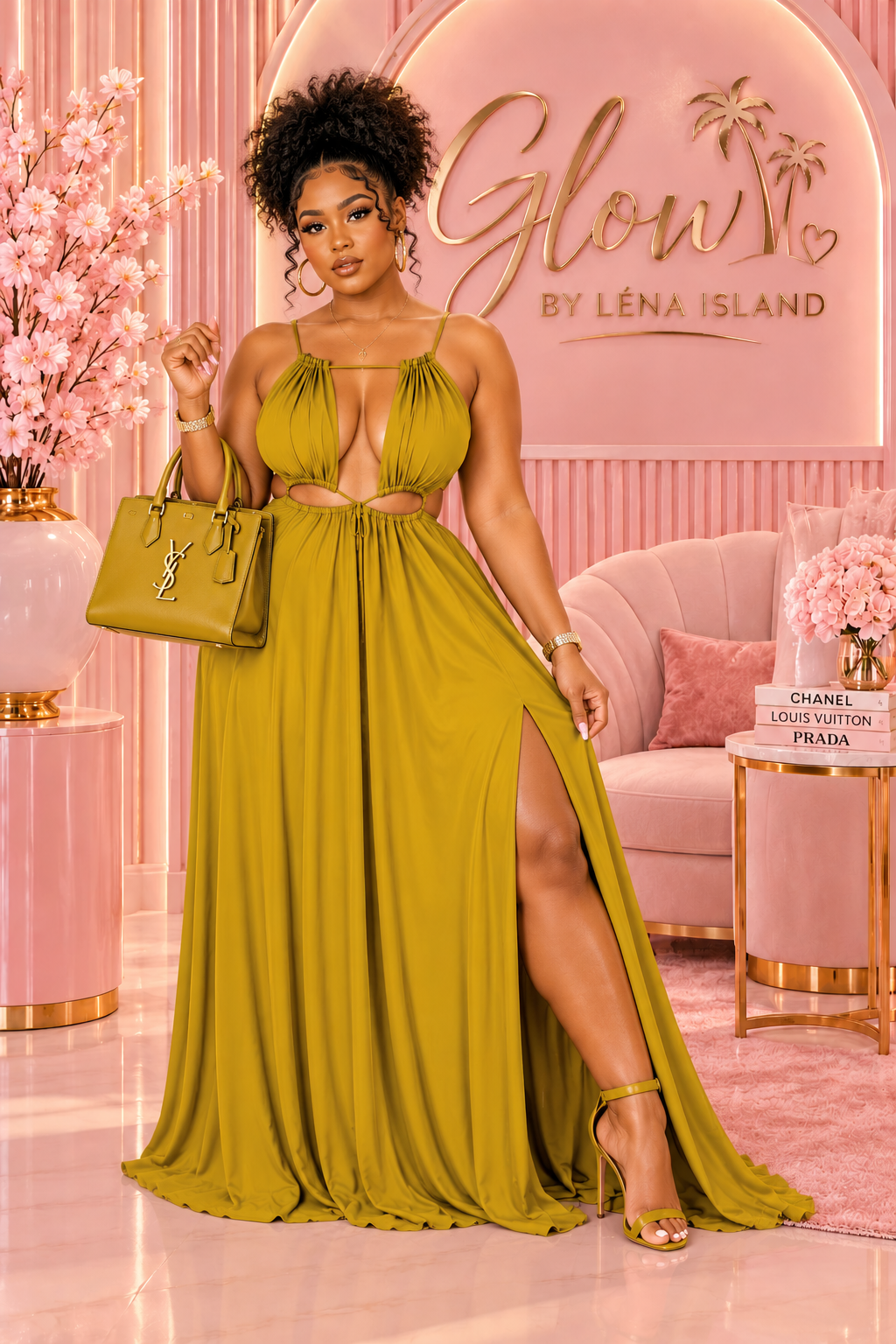 Robe Longue d’Été Glamour – Dos Nu & Laçage Ajustable | Glow by Léna Island 💕