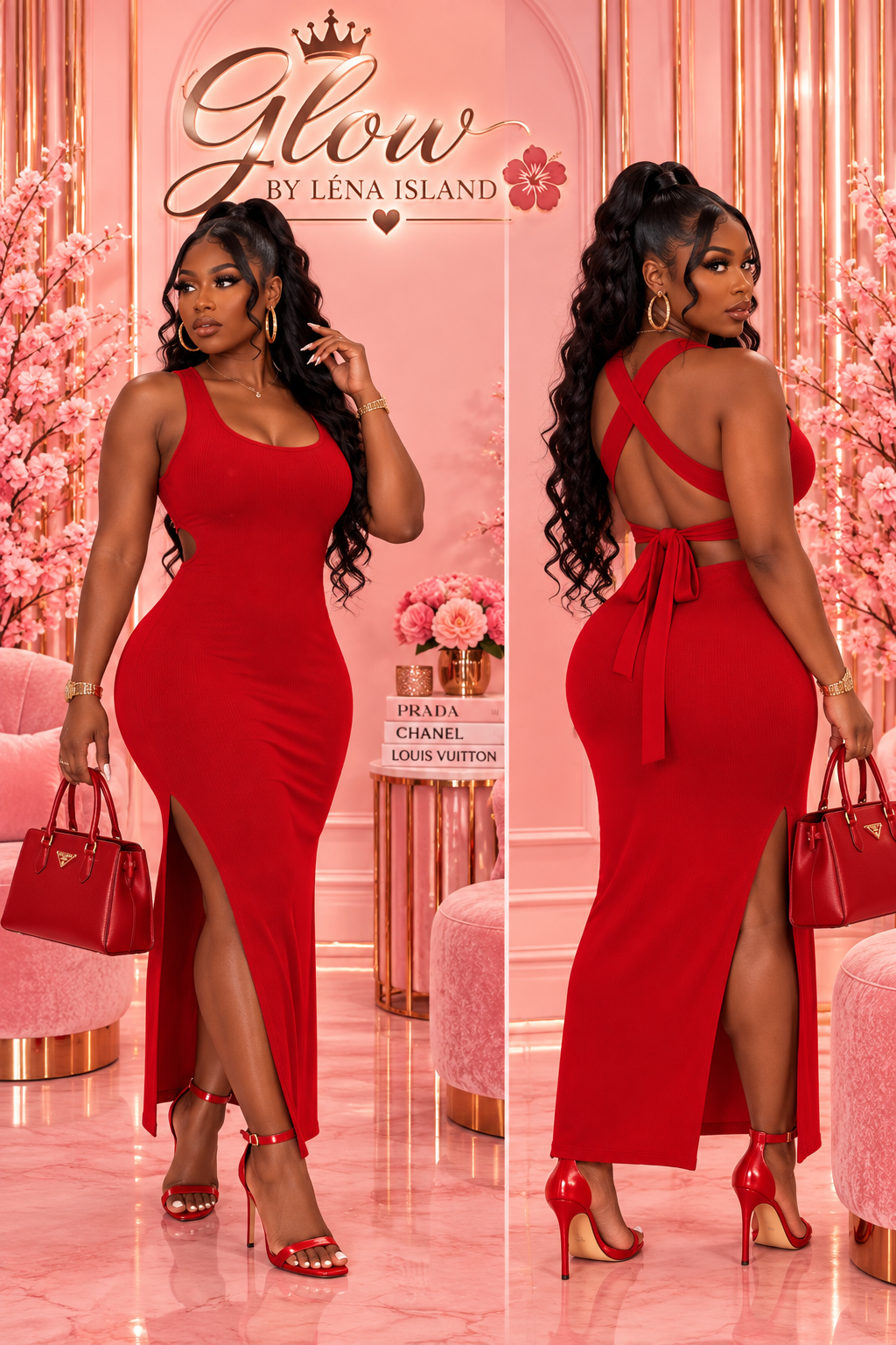 ❤️ Robe Rouge Élégante & Glamour ✨