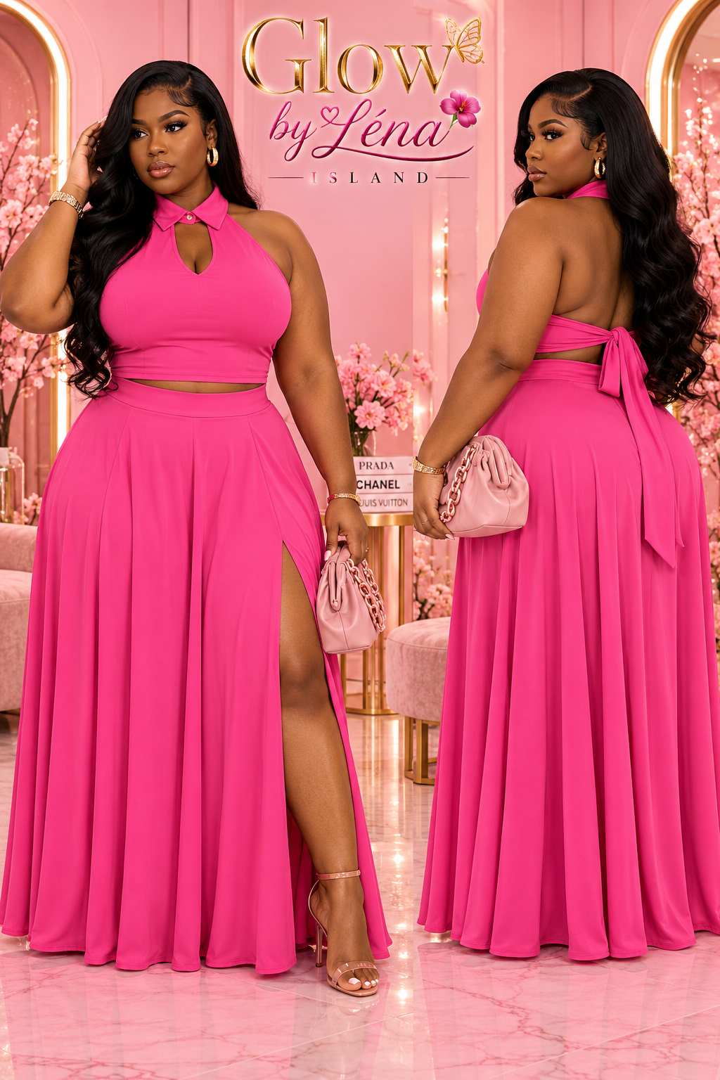 💗 Ensemble 2 Pièces Rose « Chic & Élégance »