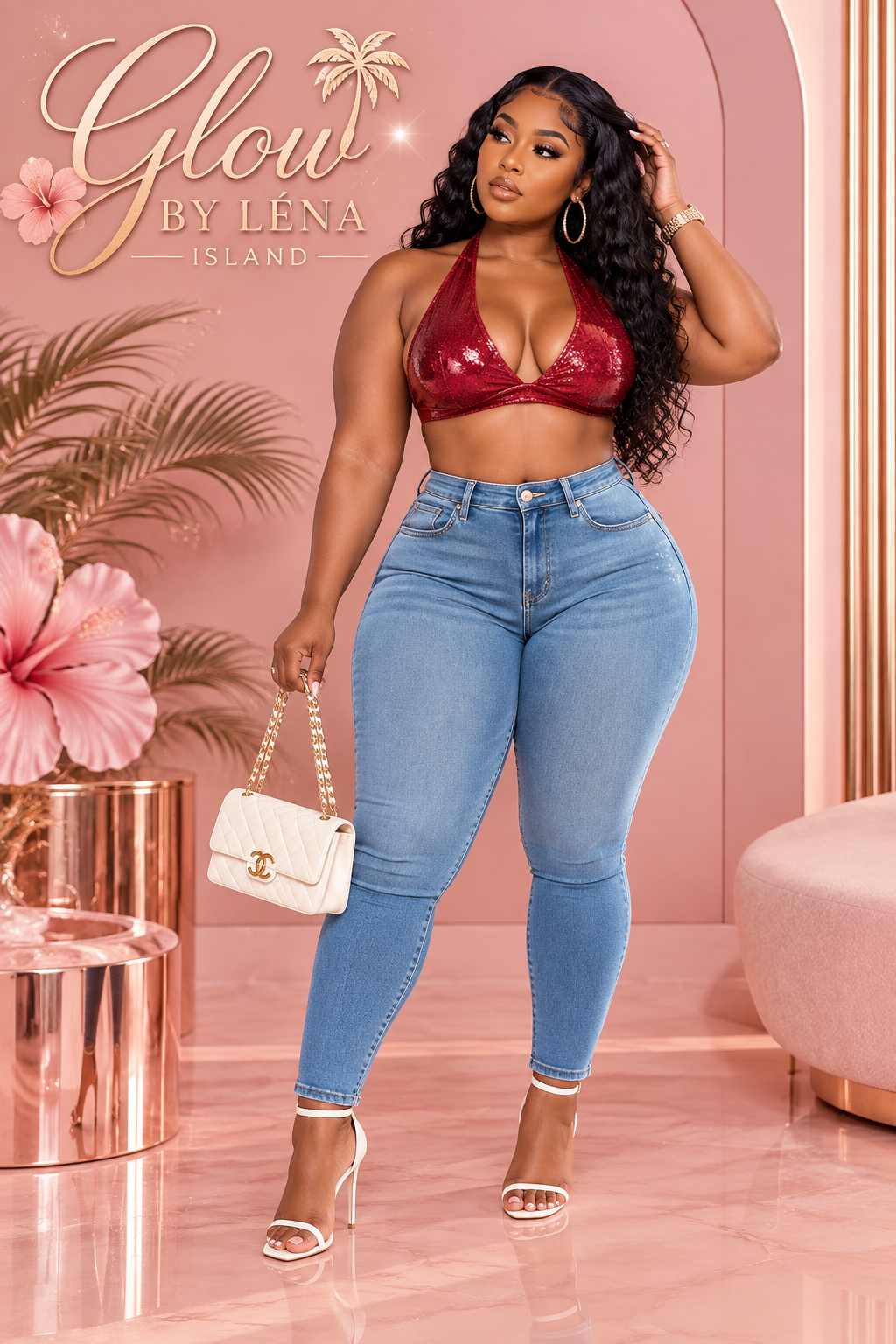 👖 Jean Sculptant Taille Haute « Peach Butt » 🍑✨