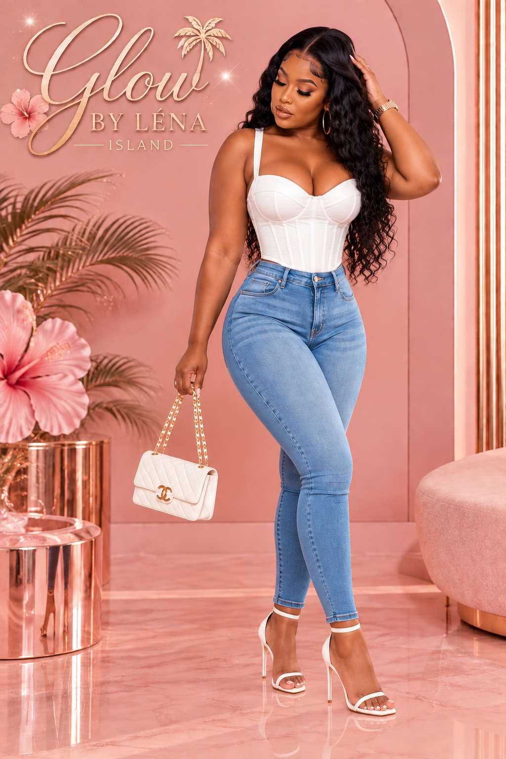 👖 Jean Sculptant Taille Haute « Peach Butt » 🍑✨