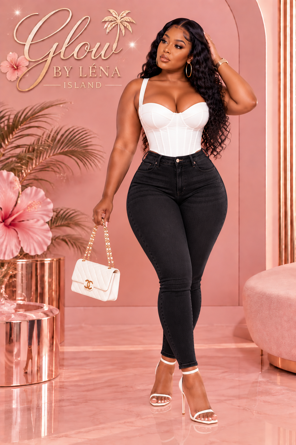 👖 Jean Sculptant Taille Haute « Peach Butt » 🍑✨