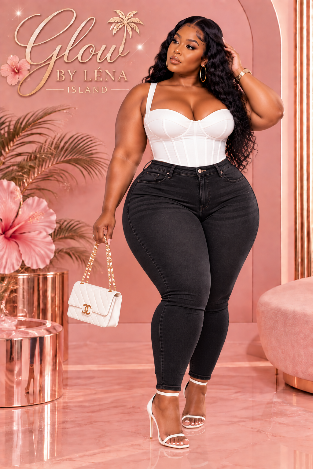 👖 Jean Sculptant Taille Haute « Peach Butt » 🍑✨