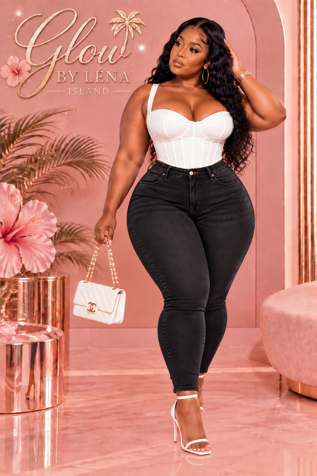 👖 Jean Sculptant Taille Haute « Peach Butt » 🍑✨