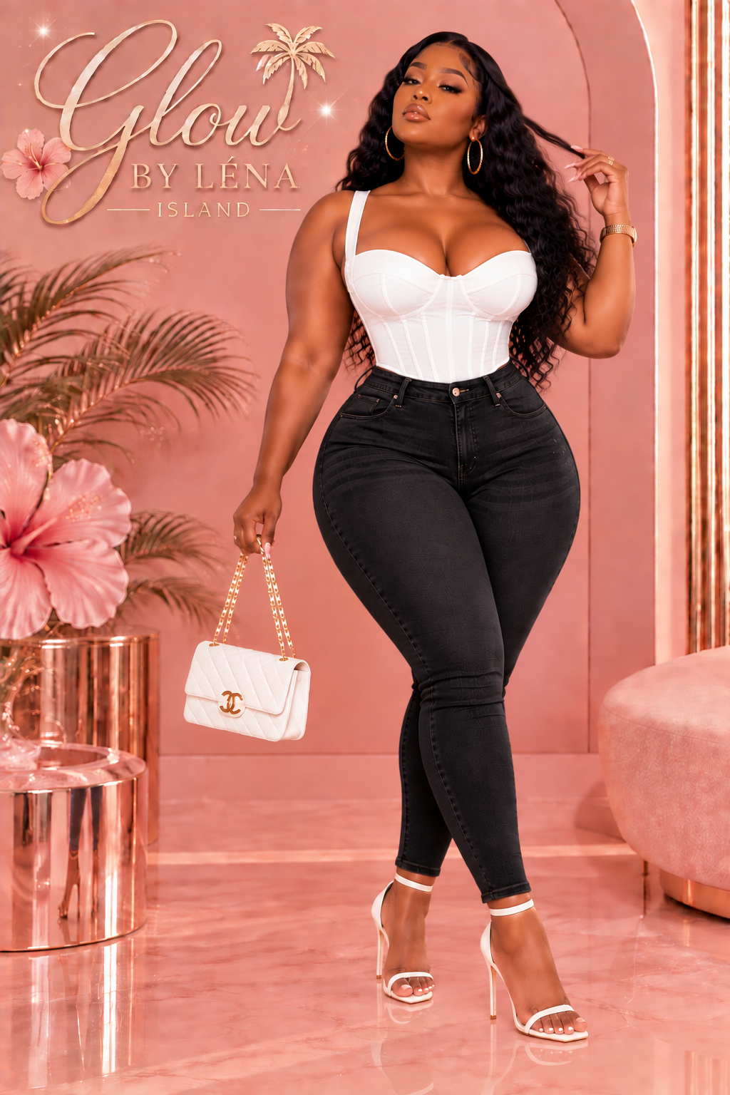 👖 Jean Sculptant Taille Haute « Peach Butt » 🍑✨