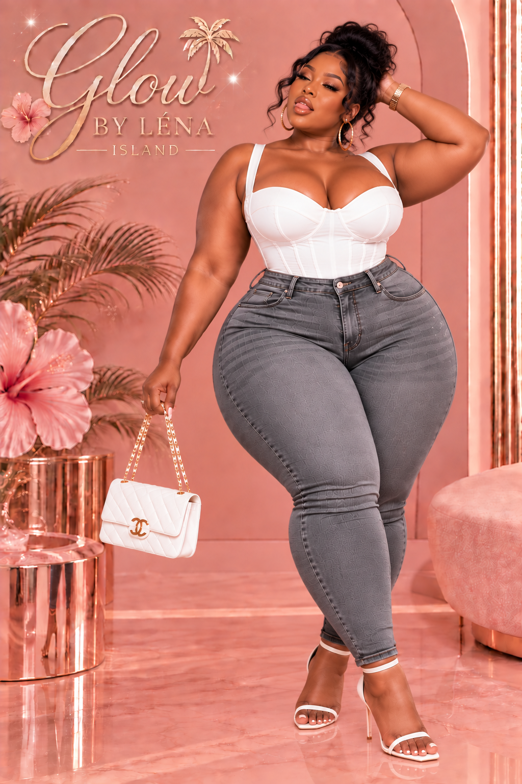 👖 Jean Sculptant Taille Haute « Peach Butt » 🍑✨