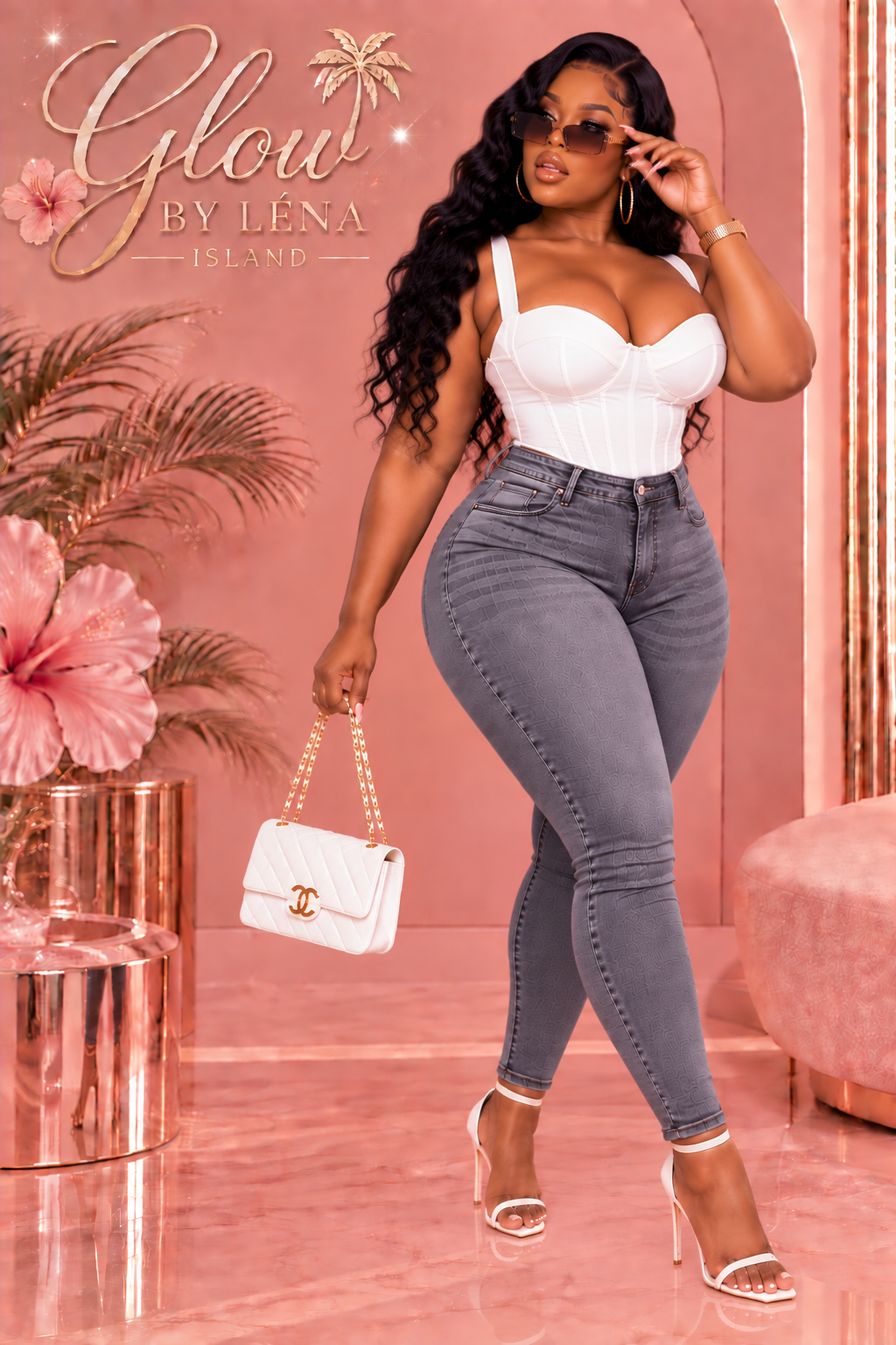 👖 Jean Sculptant Taille Haute « Peach Butt » 🍑✨