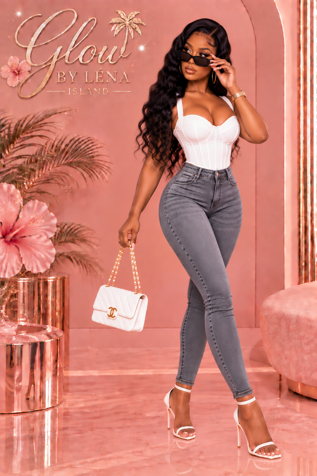 👖 Jean Sculptant Taille Haute « Peach Butt » 🍑✨