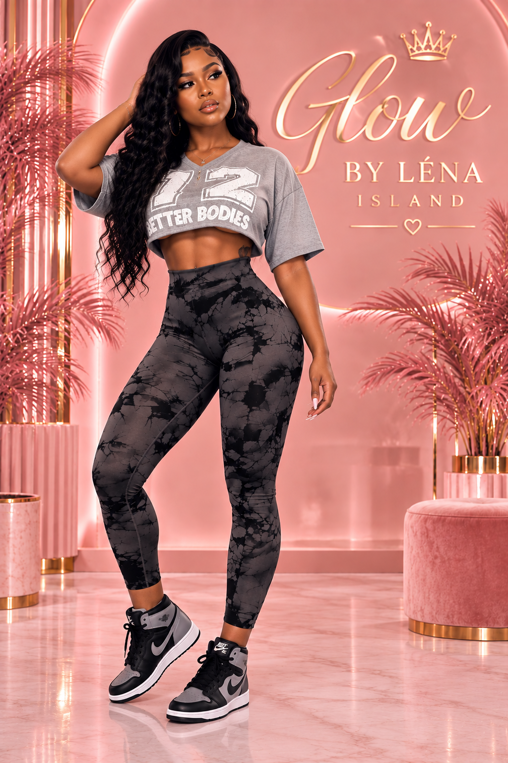 💙 Legging Push-Up Tie-Dye – Effet Scrunch & Sculptant