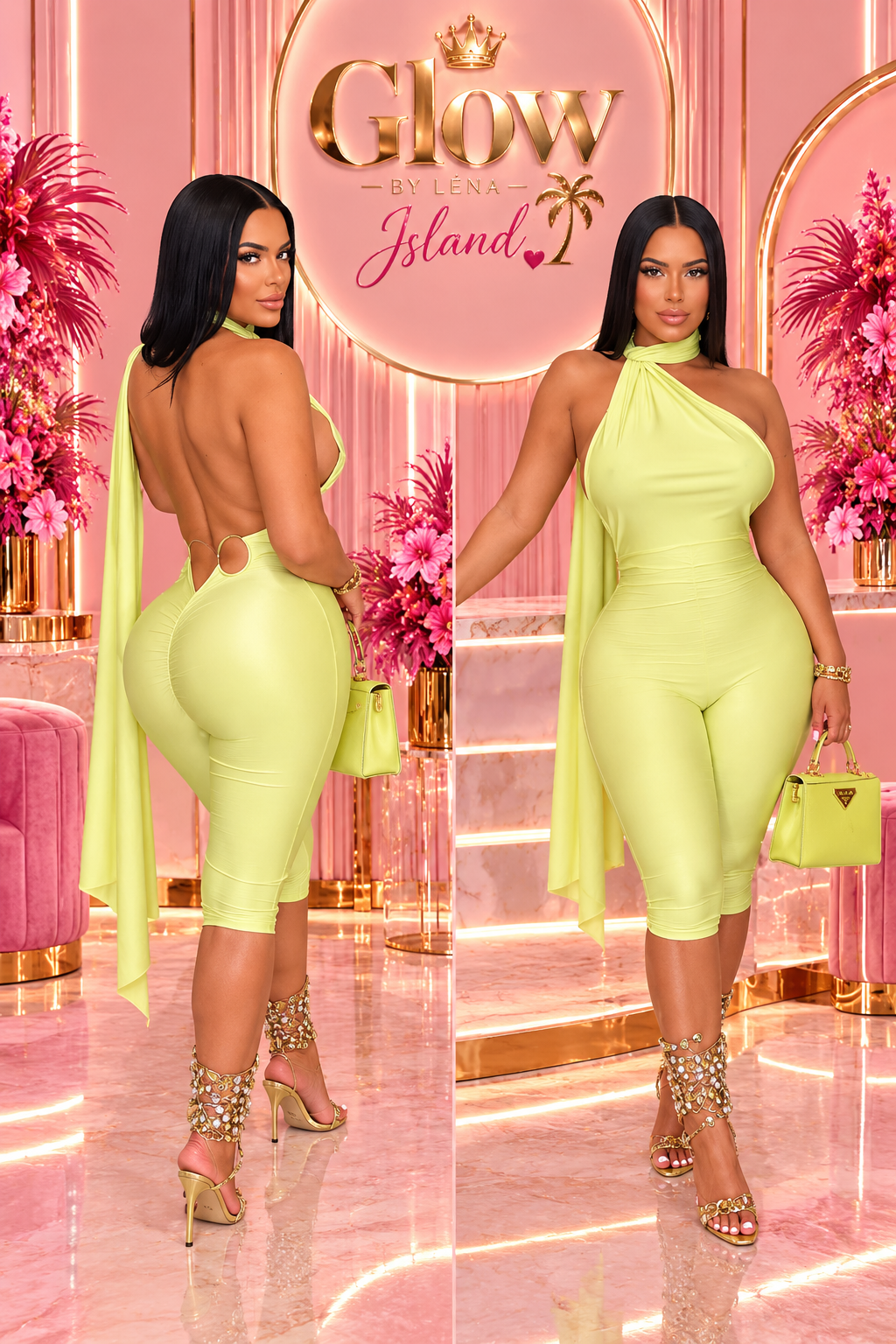 💖 Combinaison Capri Dos Nu – Sexy & Tendance ✨
