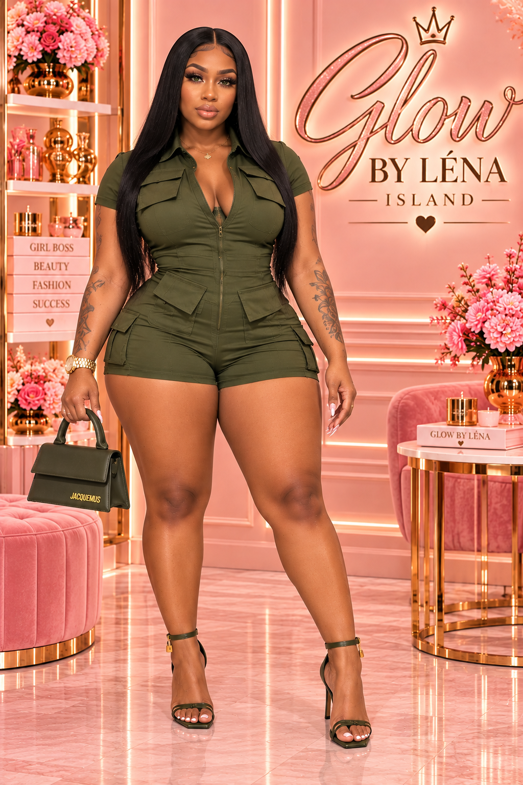 💕 Combinaison Short Zippée Femme – Style Chic & Décontracté ✨