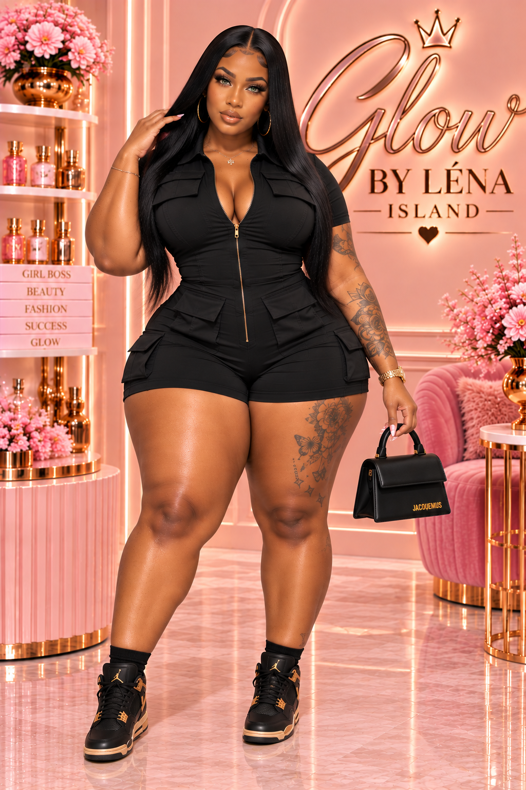 💕 Combinaison Short Zippée Femme – Style Chic & Décontracté ✨