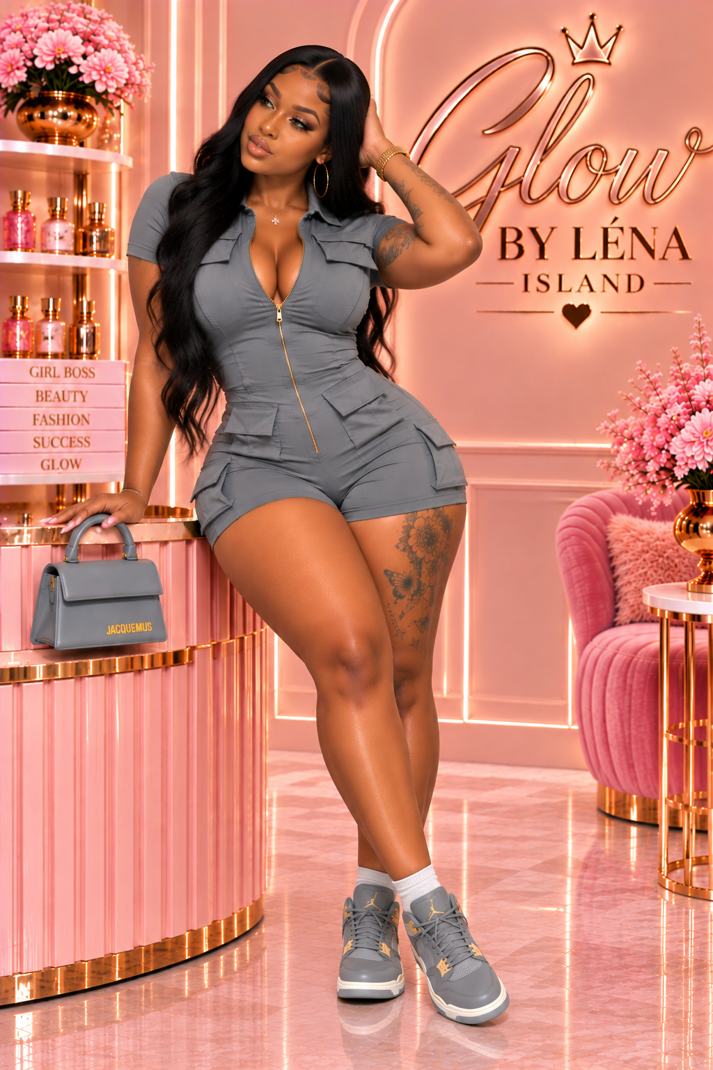 💕 Combinaison Short Zippée Femme – Style Chic & Décontracté ✨