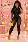 🖤 Combinaison Bodycon Sexy Dos Nu – Noir 🖤