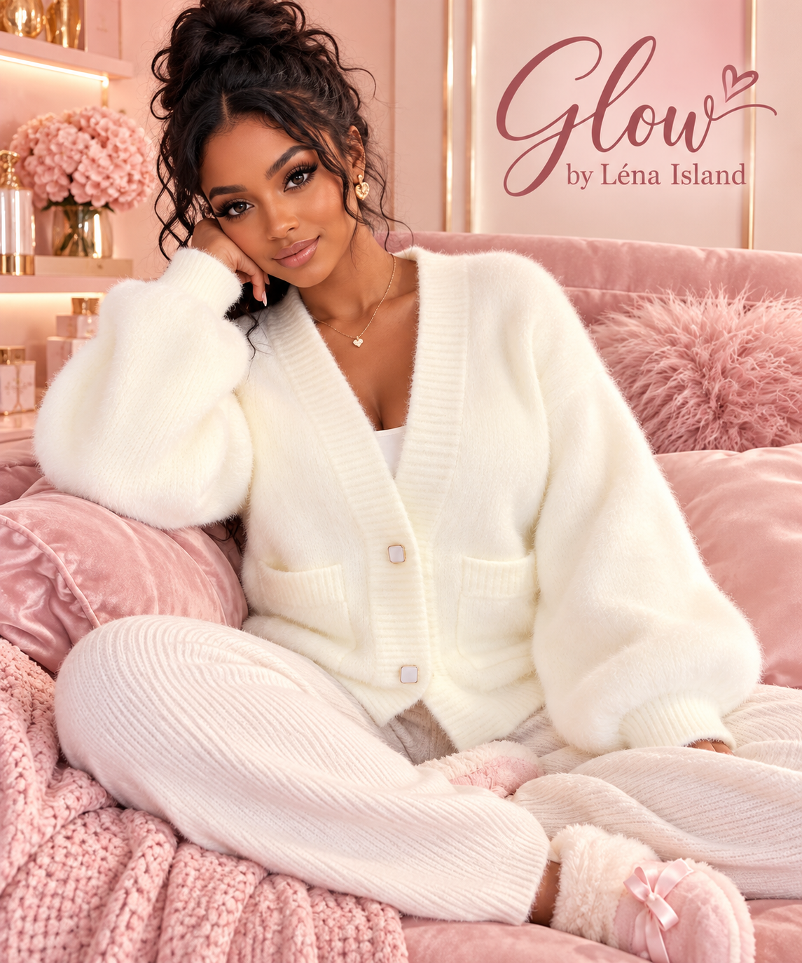🤍✨ Gilet Femme Blanc Élégant à Col V – Cardigan Chic & Tendance 🤍🦋