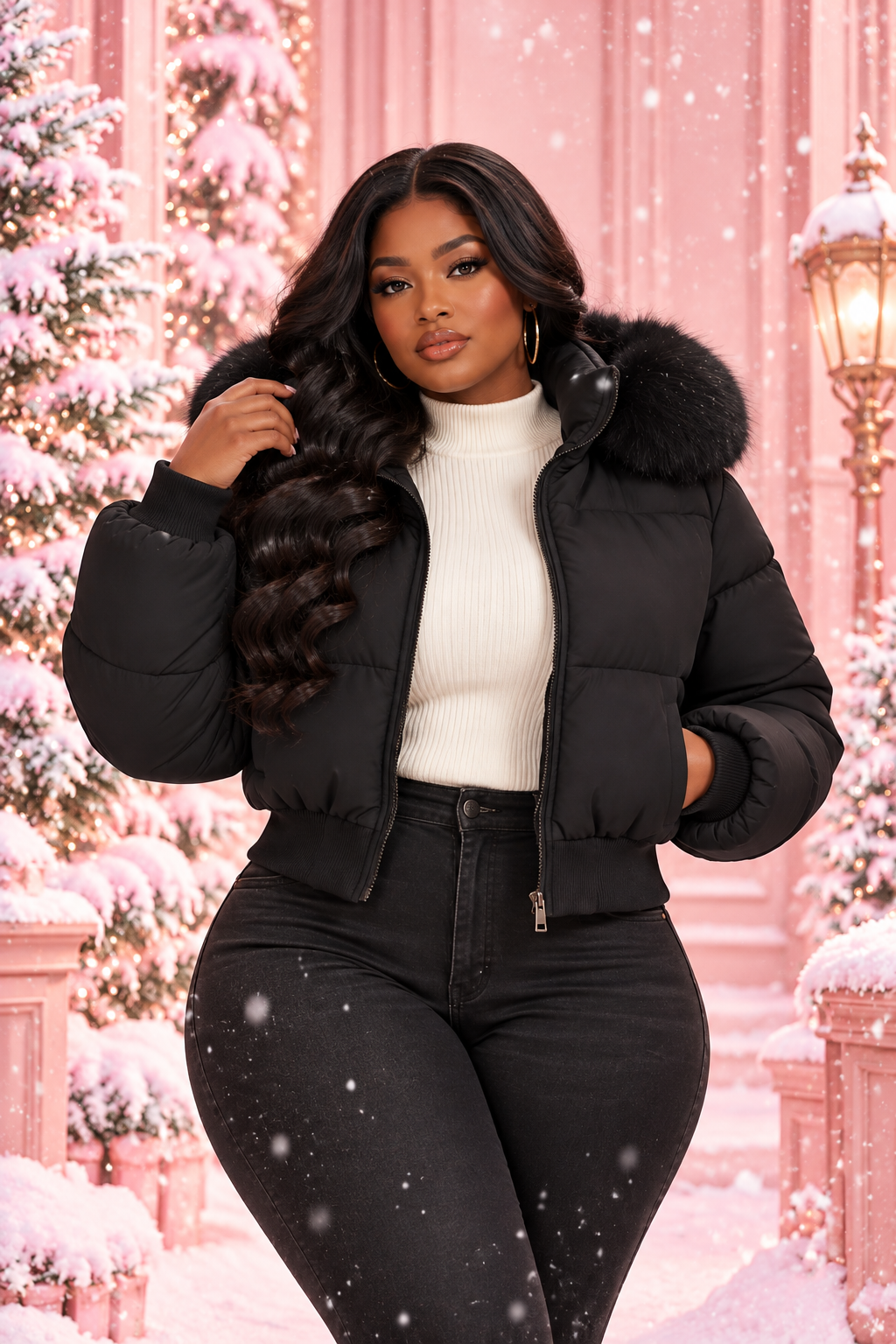 ✨ Veste d’Hiver Femme Cocooning ❄️🤍 | Parka Courte Douillette & Chic 💕🧥