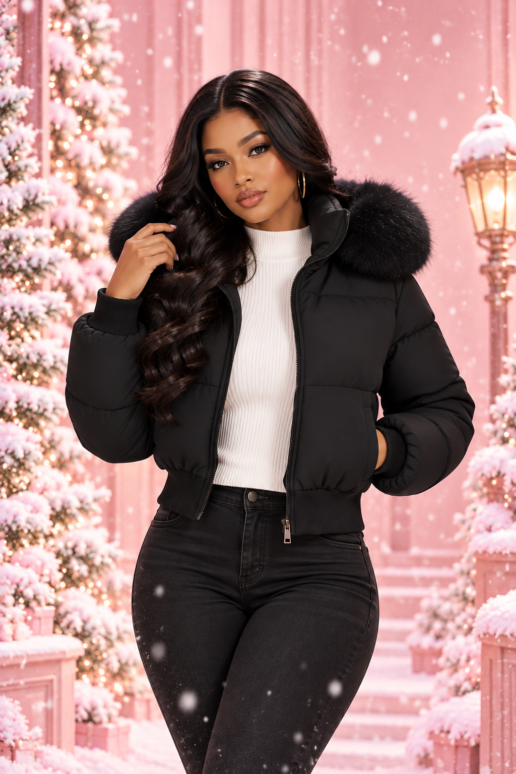 ✨ Veste d’Hiver Femme Cocooning ❄️🤍 | Parka Courte Douillette & Chic 💕🧥
