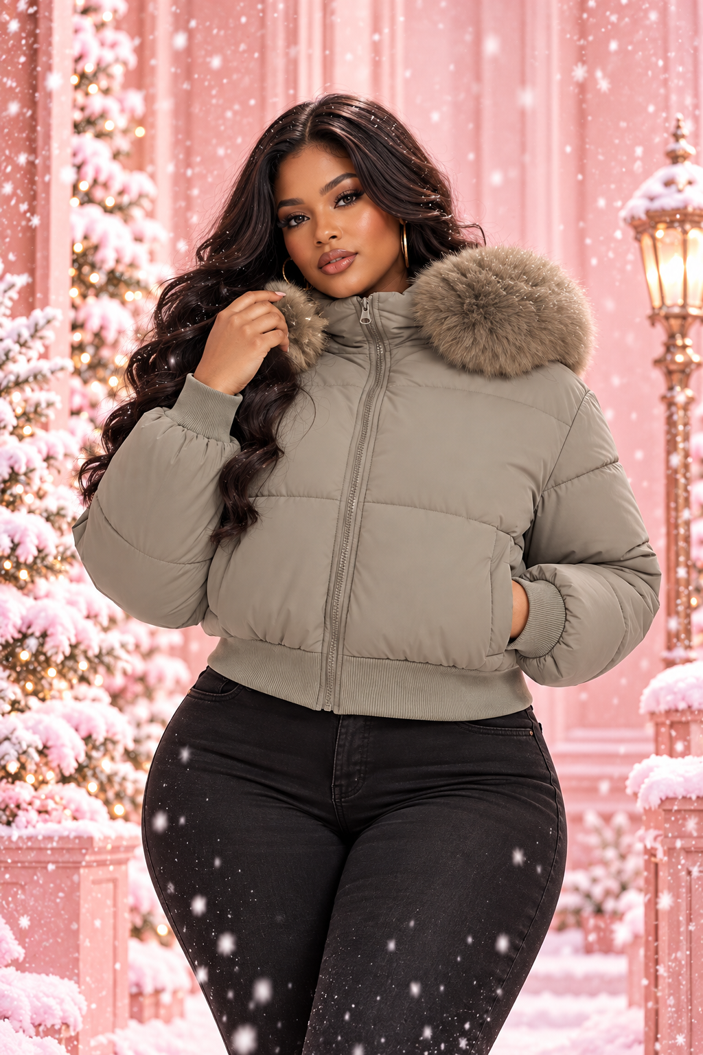 ✨ Veste d’Hiver Femme Cocooning ❄️🤍 | Parka Courte Douillette & Chic 💕🧥