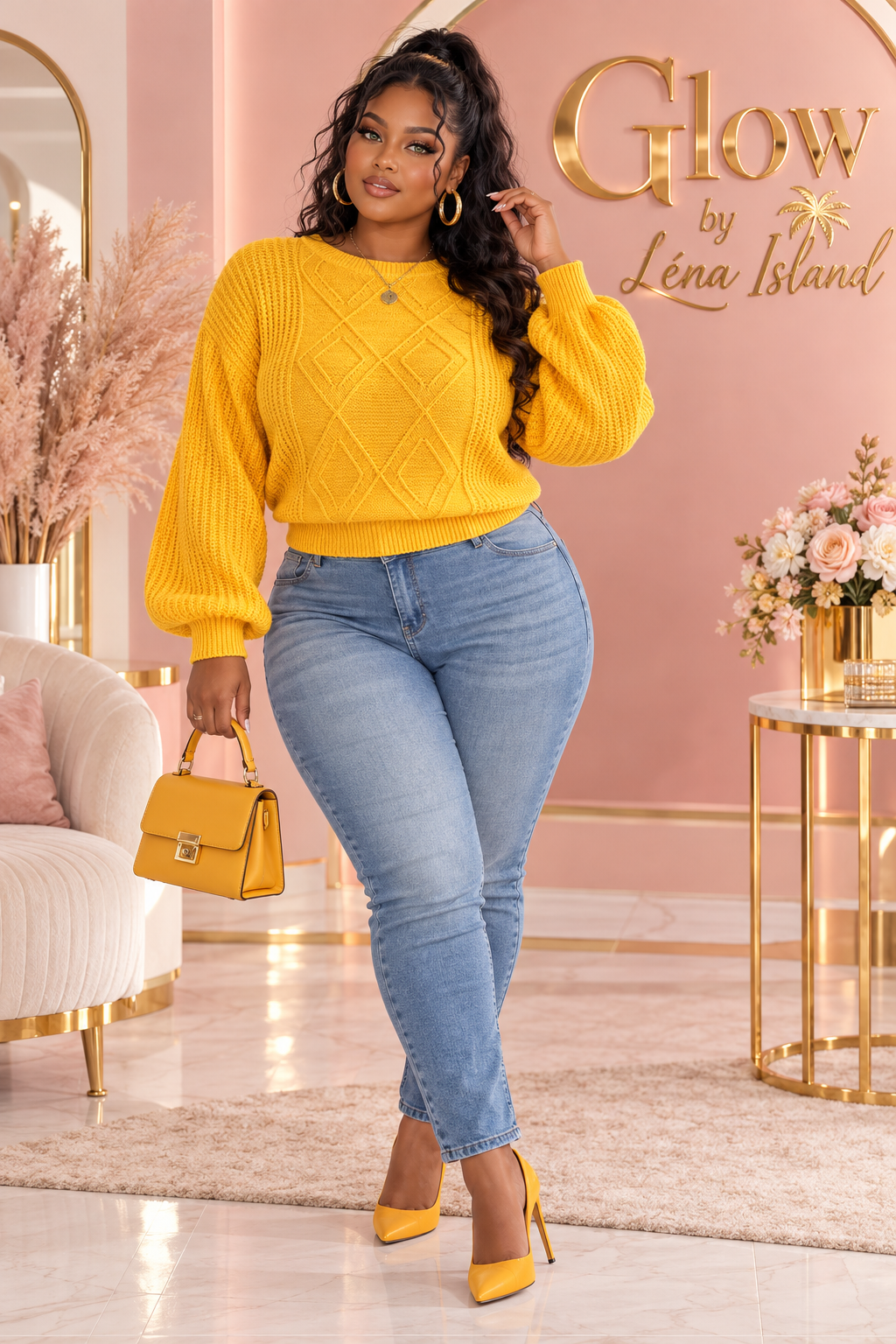 🍂 Pull Femme en Maille – Chic & Douillet 💛✨