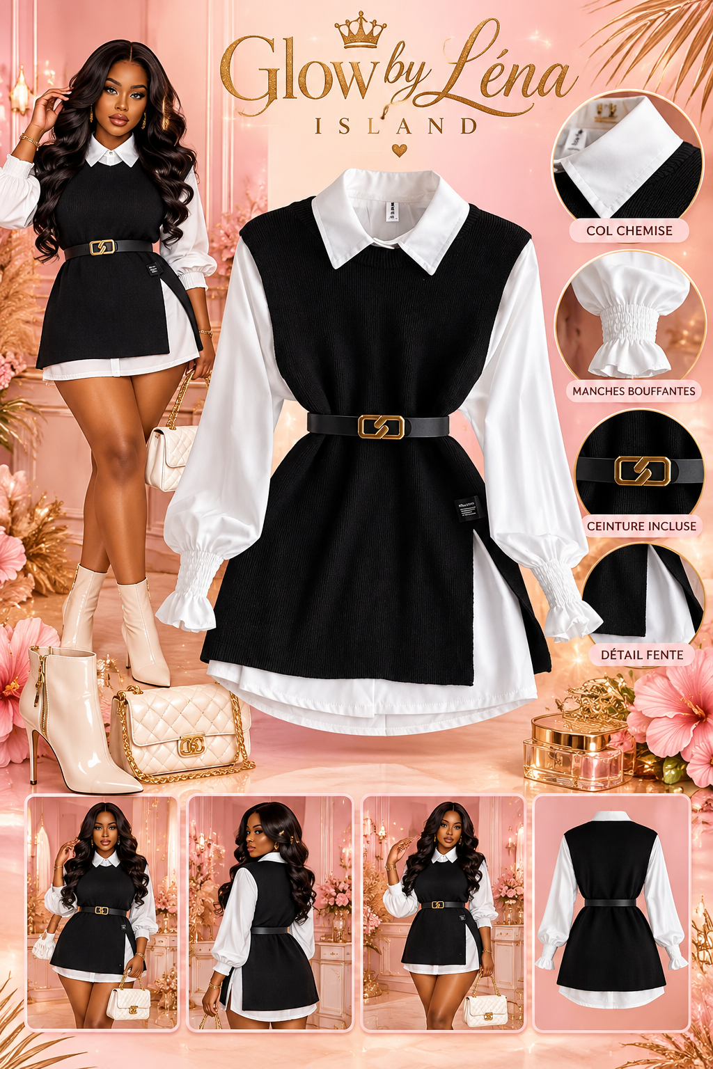 💕 Ensemble Femme 2 Pièces – Chic & Élégant 🤍✨