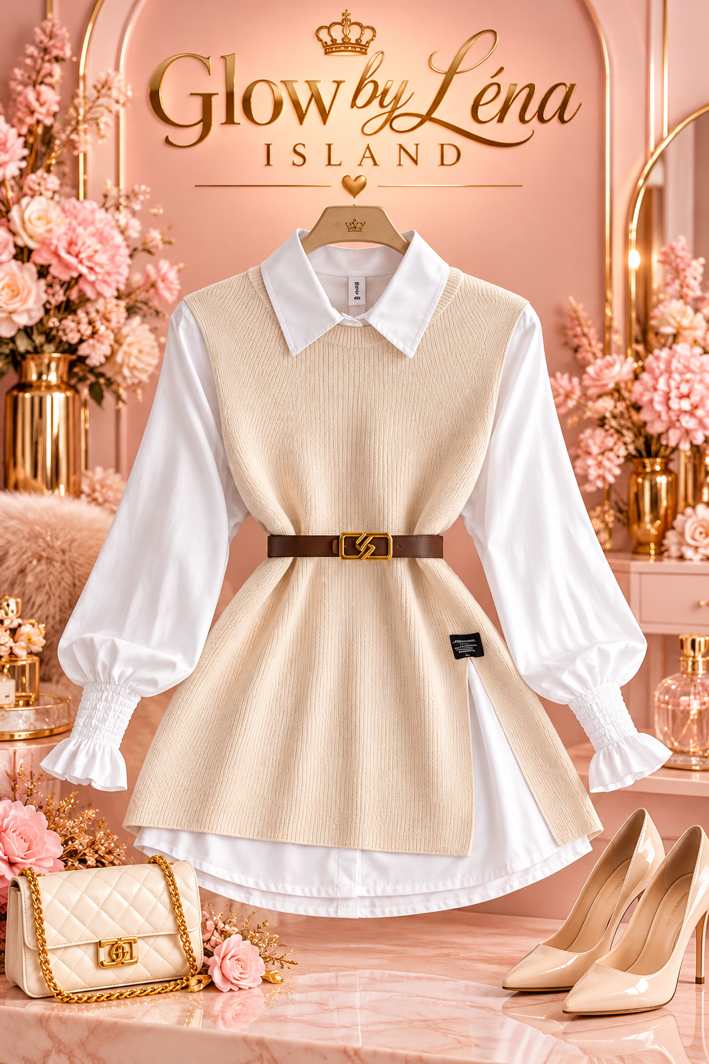 💕 Ensemble Femme 2 Pièces – Chic & Élégant 🤍✨