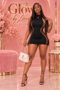 🖤 Robe Noire Sexy à Lacets – Épaules Dénudées & Coupe Moulante 🔥👗