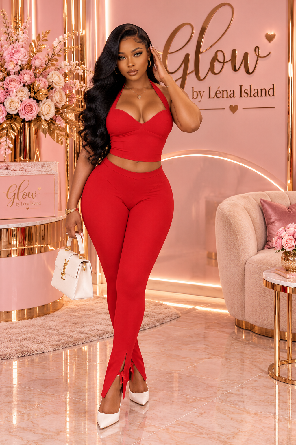 ✨Ensemble 2 Pièces Femme – Top Dos Nu & Legging Sculptant 💖🔥